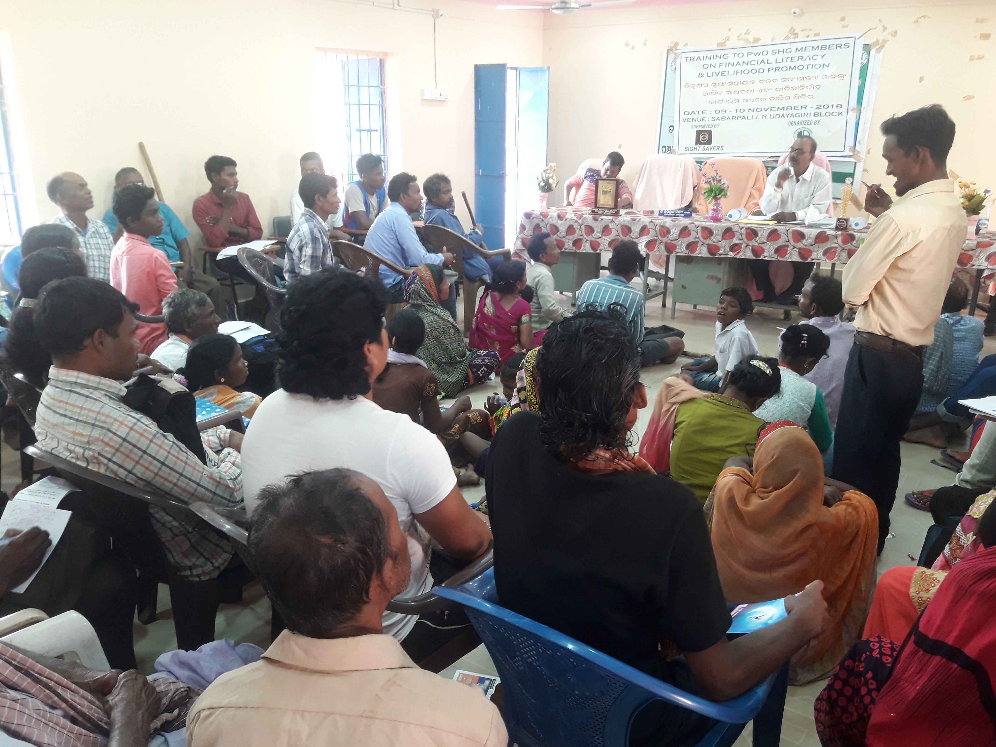 Training to PwD SHG members on Financial literacy and Financial Inclusion Image