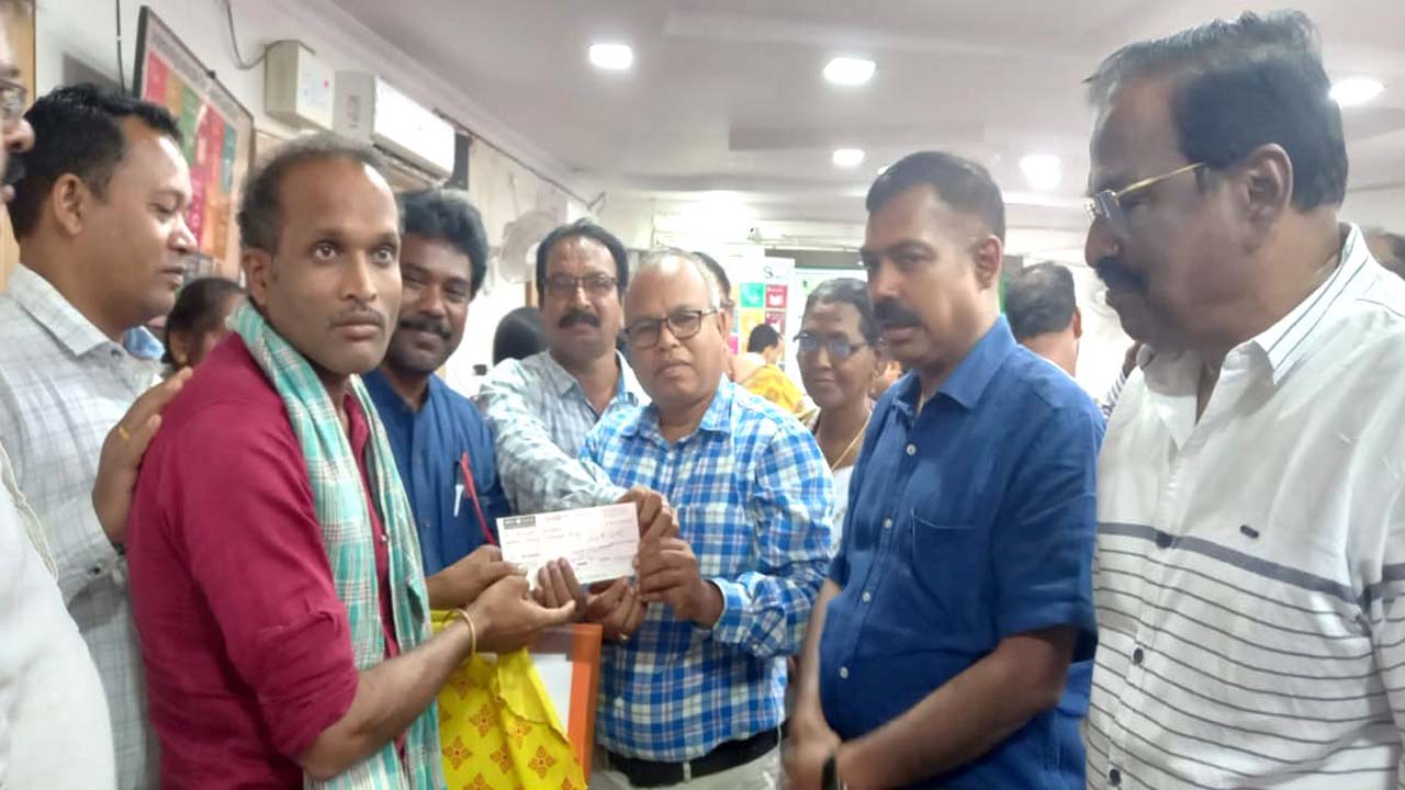 Rs. 300000 provided to Persons with Disabilities by REHASWISS @ Rs. 20000 each by Hon'Collector cum Dist Masistrate, District Officials with Secretary CCD Mr. A. Jagannadha Raju Image